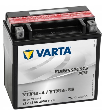 

Akumulator Varta YTX14-BS 12V 12Ah 200A motocykl