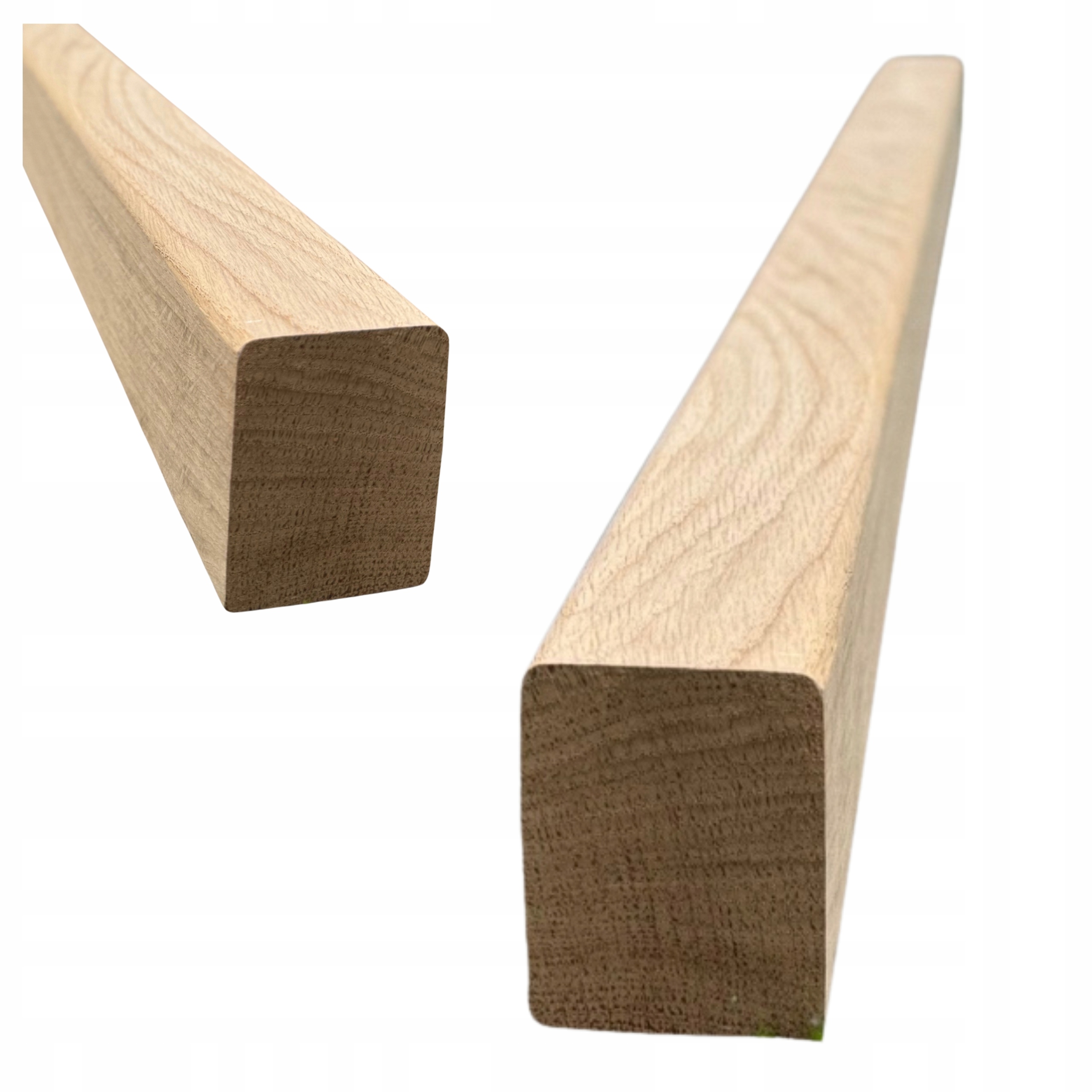 Dubové zábradlí dřevěné 5,5 x 4,3 x 160 cm Schodišťová hrana úchytka 55 x 43