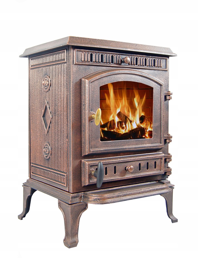 PIEC ŻELIWNY PIECYK KOZA KOMINEK ATENA 9KW + AKCESORIA KOMINKOWE ZESTAW Klasa efektywności energetycznej A