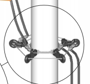 Zestaw przeciwko kunom kuna pastuch izolatory lina Waga produktu z opakowaniem jednostkowym 20 kg