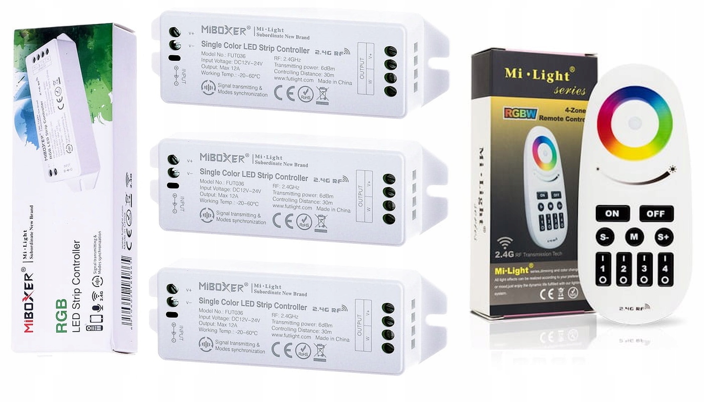 

Sterownik Rgb Pilot Rgb do taśm Led 4 strefowy