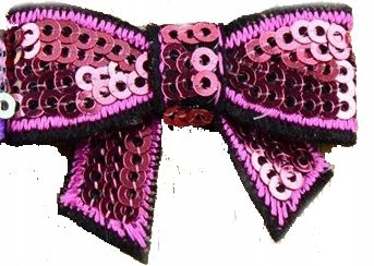 

Cekinowe Kokardki na spince dla pieska