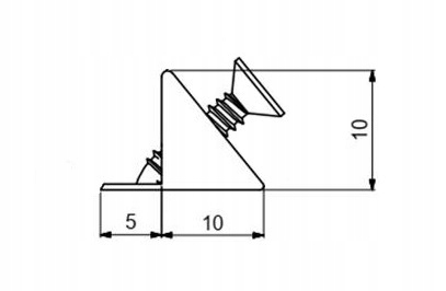 100 SZTUK- STABILIZATOR WSPORNIK ŚCIANKI TYLNEJ Z WKRĘTEM 3,5x20 BIAŁY Marka inna
