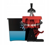 Wiadro i mop płaski Sprintus Click 'N' Press 40 cm OBROTOWE WYCISKANIE Kod producenta 302.043
