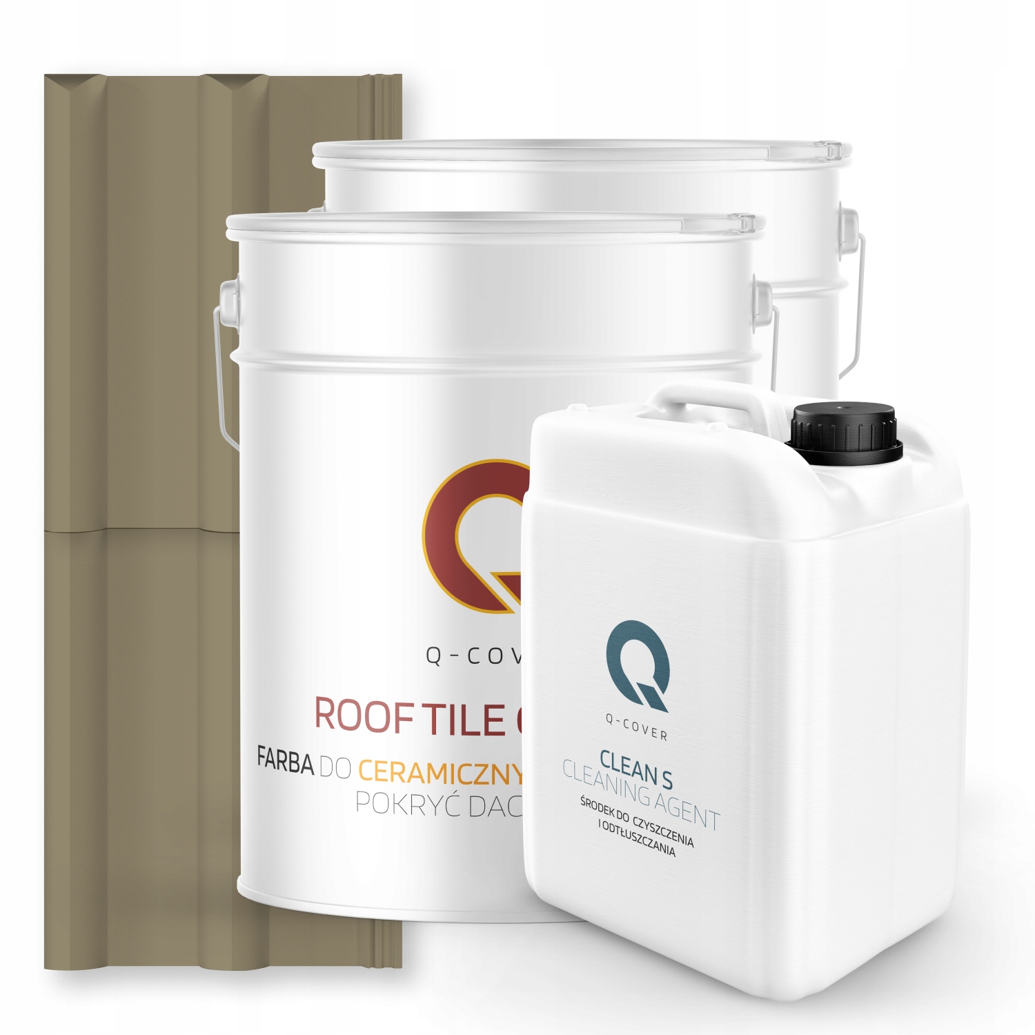 Farba Na Keramické Strechy Set Sivá Žltá Ral 7034 74 m2 Satén