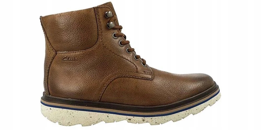 Clarks Kotníkové Boty Frelan Top velikost 41 hnědá přírodní kůže