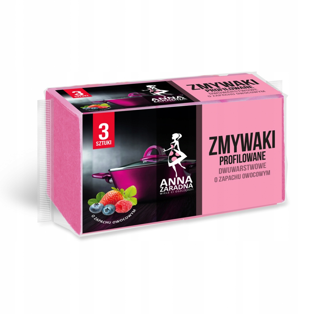 

Az Zmywaki profilowane o zapachu owocowym 3szt