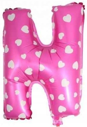 

Balon Litera N Różowy foliowy 80cm na urodziny