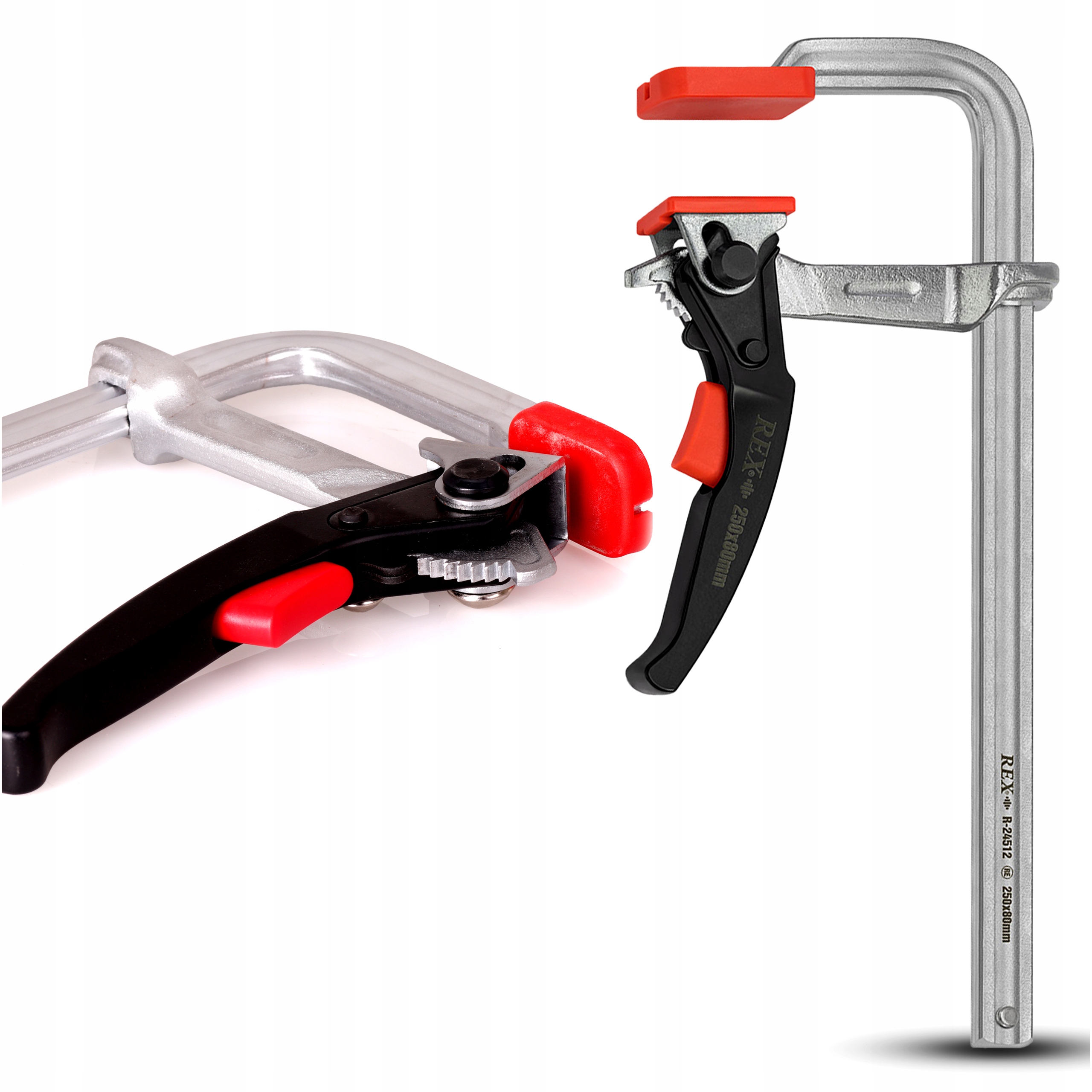 Ścisk Spawalniczy 250x80 mm Kuty Zapadka Ślusarski