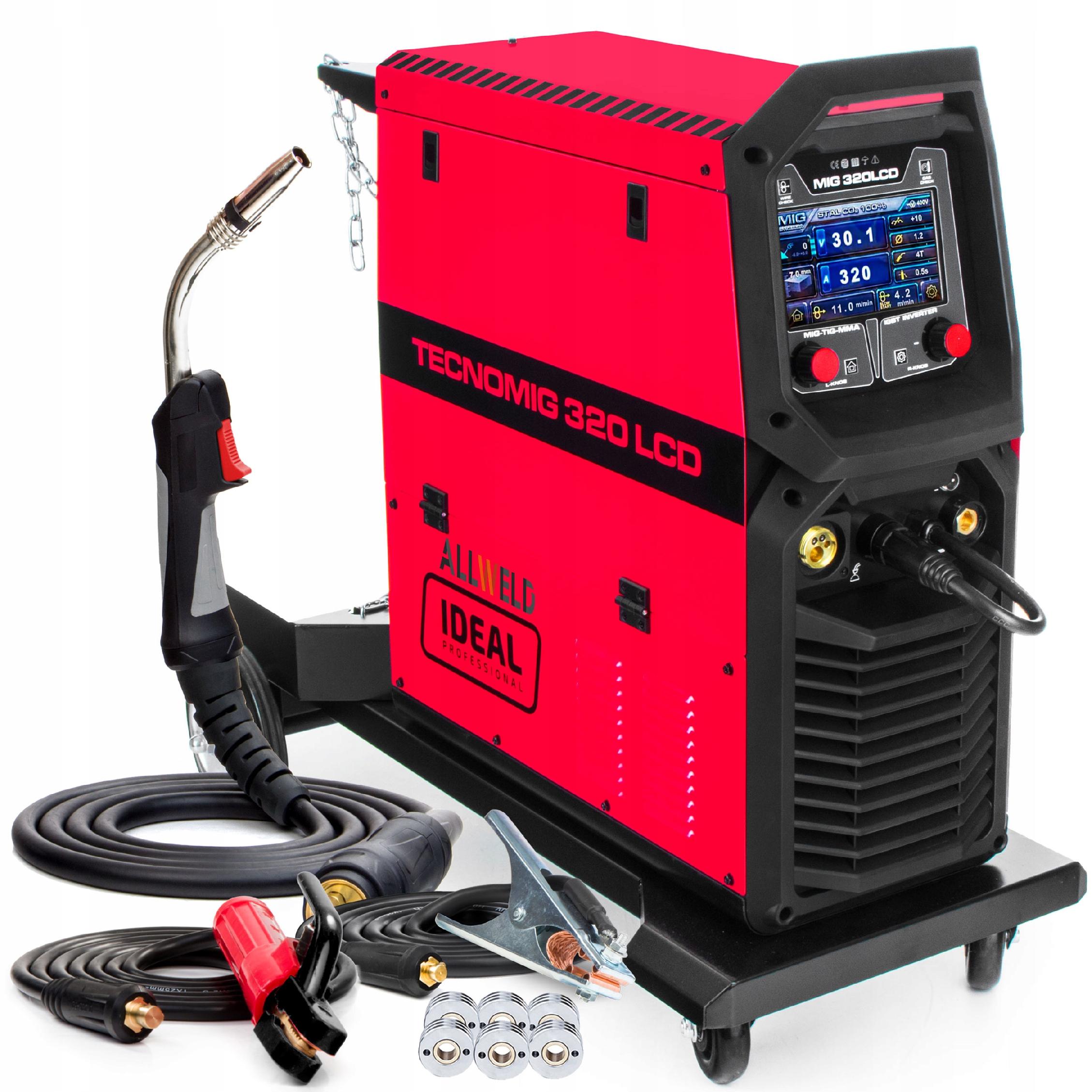 

Spawarka Inwertorowa Ideal Mig 320 LCD Mma Tig DC