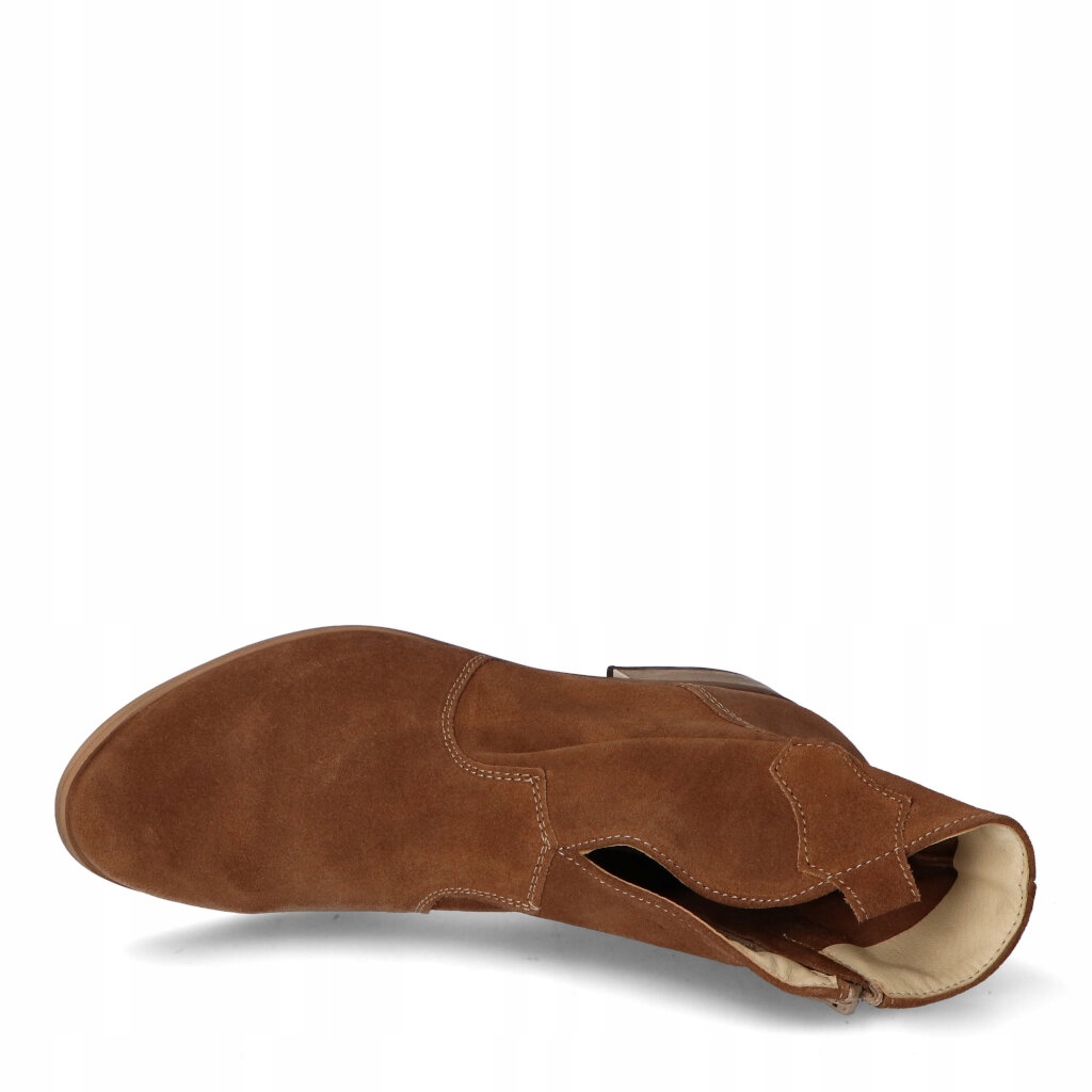 Botki nieocieplane Optimo 211 Rude Brązowe zamsz 40 Płeć kobieta