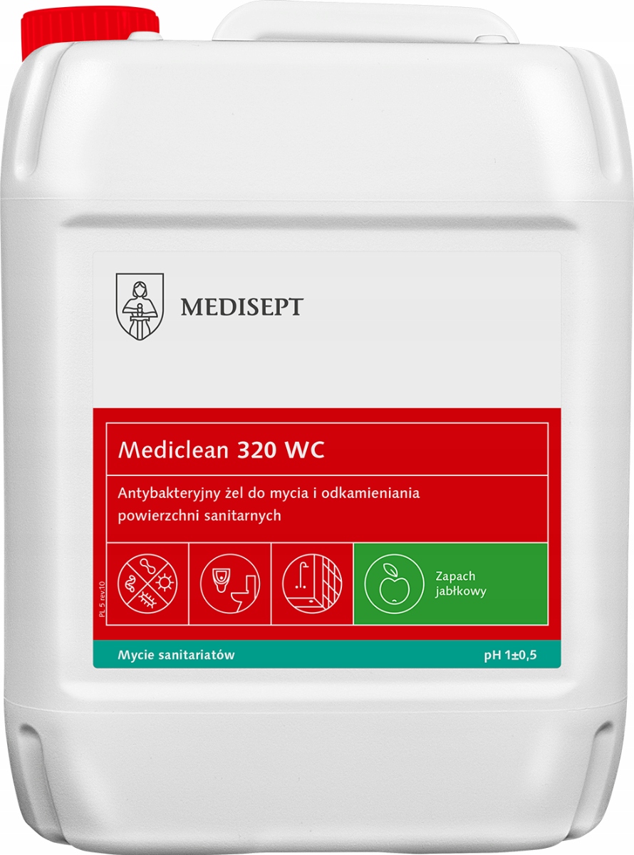 Levně Gel na Wc Mediclean 320 Wc jablko 5L