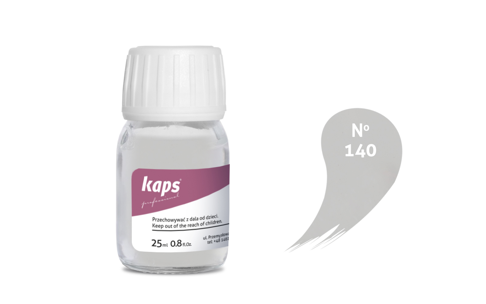 Farba do skóry naturalnej i syntetycznej - Kaps