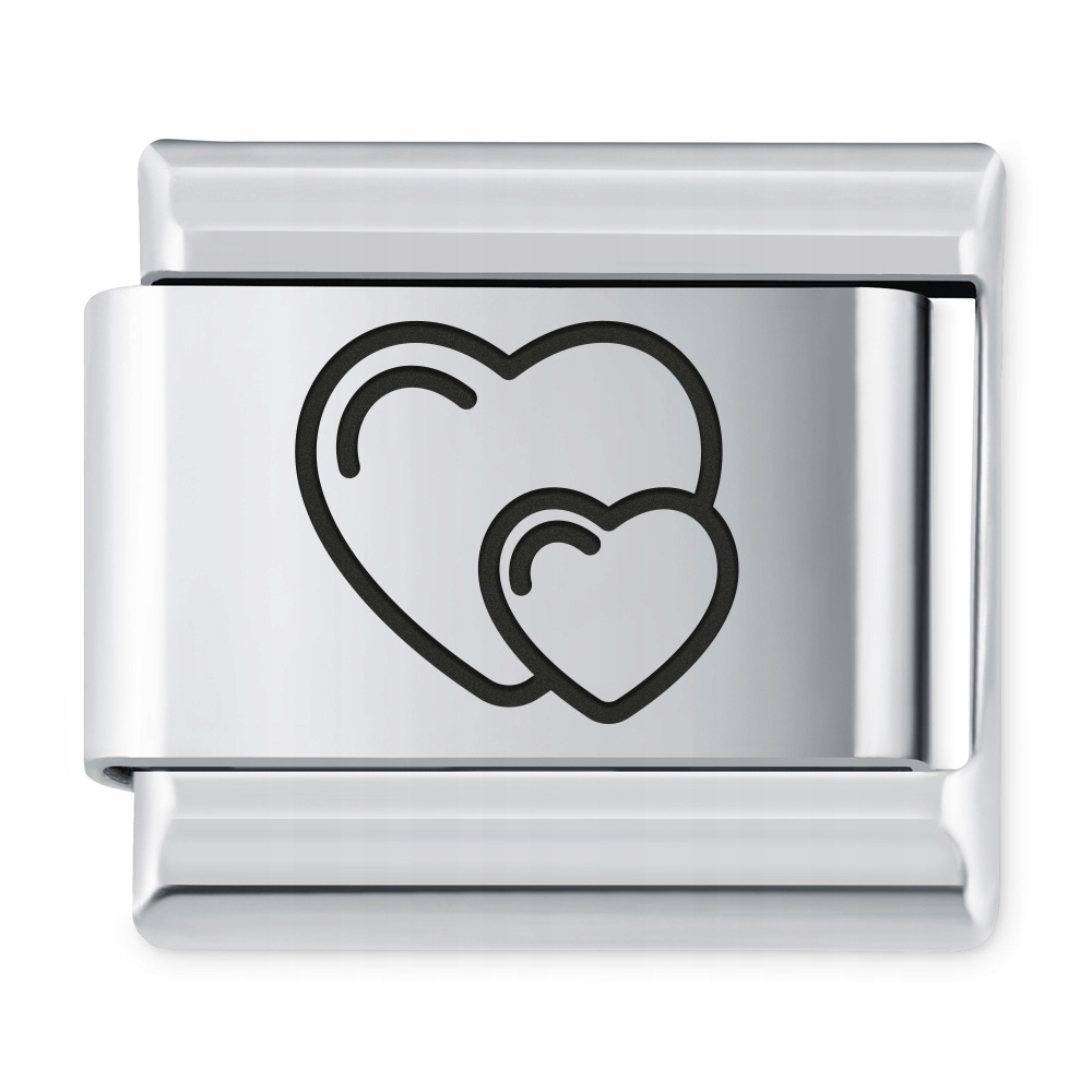 

Italian Charms Symbole Miłosne Serce Grawer