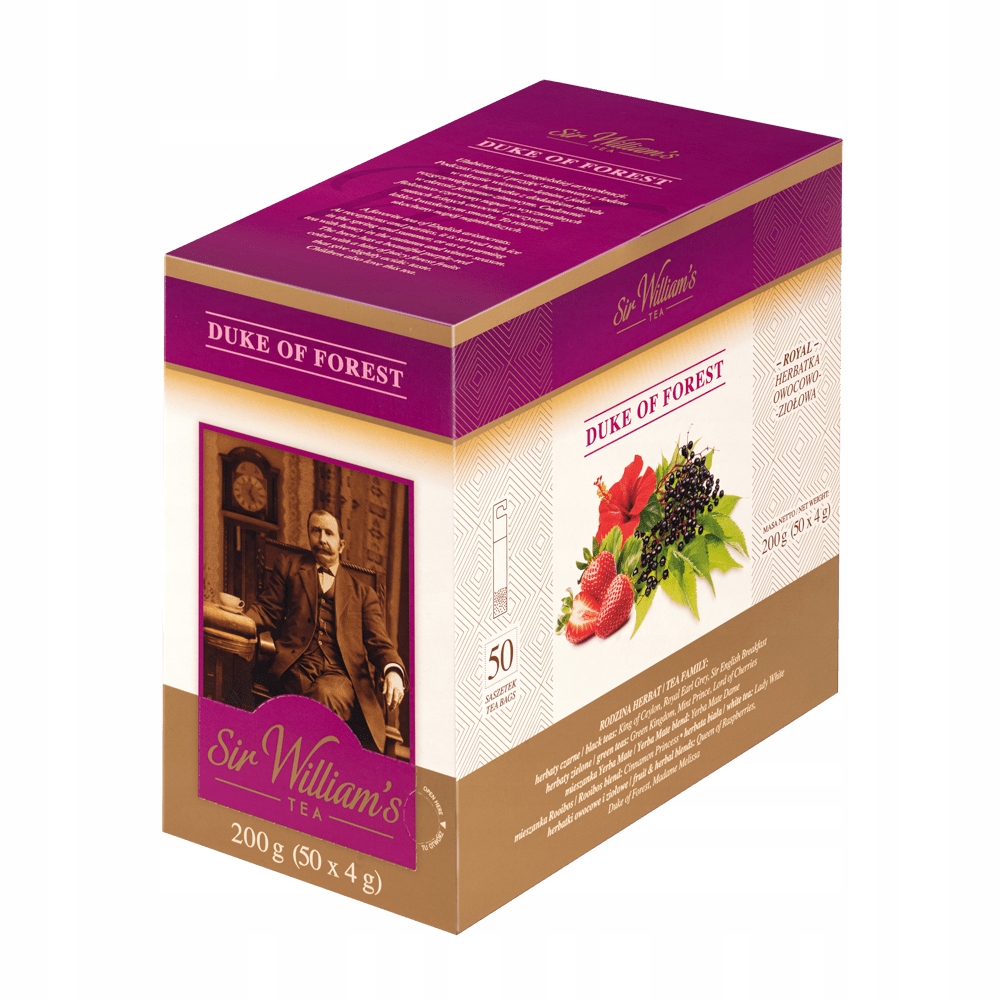 Herbata Owocowa Sir William's Tea Duke of Forest 50 Saszetek Owoce Leśne