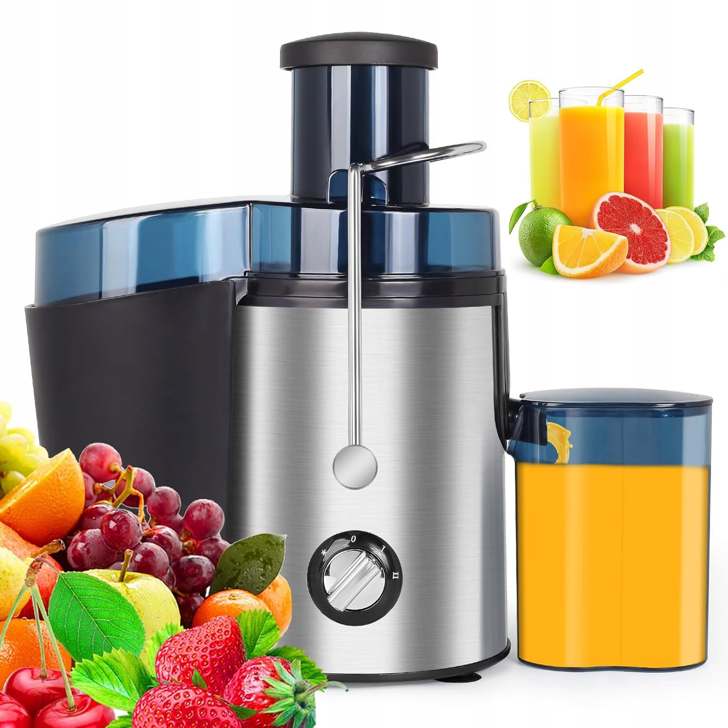 Elektrický Vysokootáčkový Odšťavňovač Na Ovoce A Zeleniny 1000 W