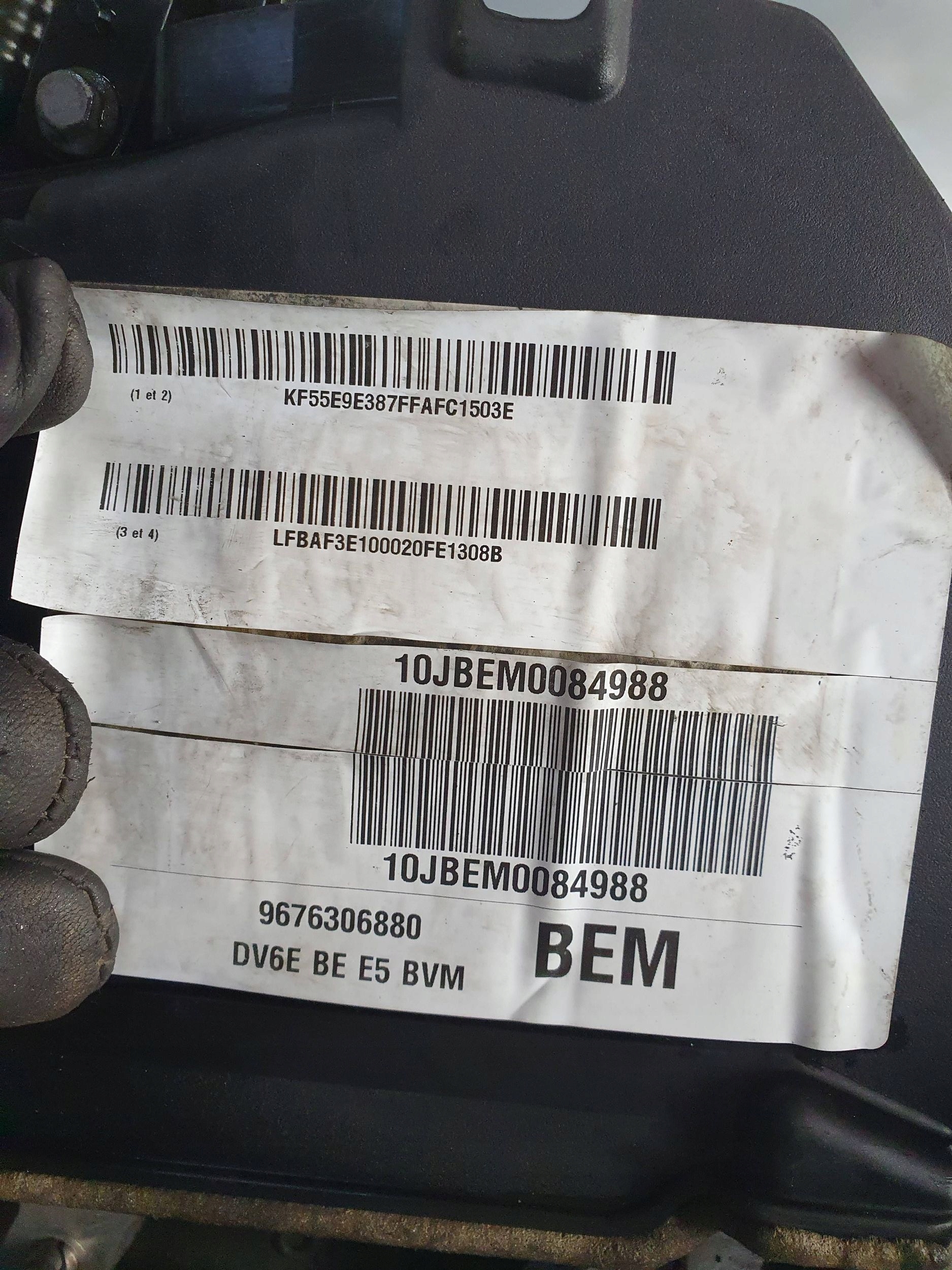 complete engine CITROEN PEUGEOT PSA 10JBEM 9H06 1.6 HDI ODPALANY @