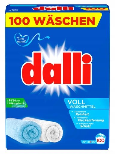 Levně Prášek na praní Dalli Heavy Duty Detergent 100 Praní 6 kg