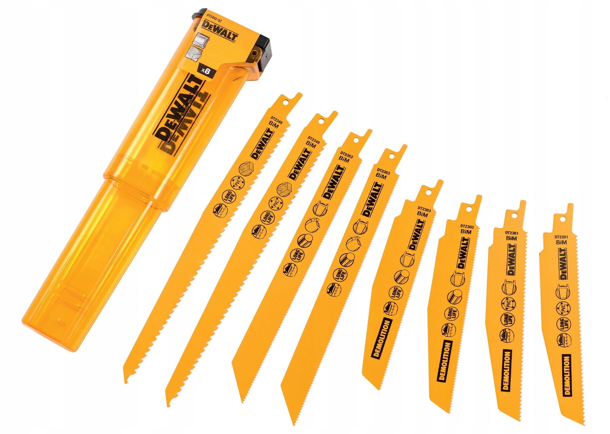 

DeWALT DT2442 Brzeszczoty Do Piły Szalastej 8pc