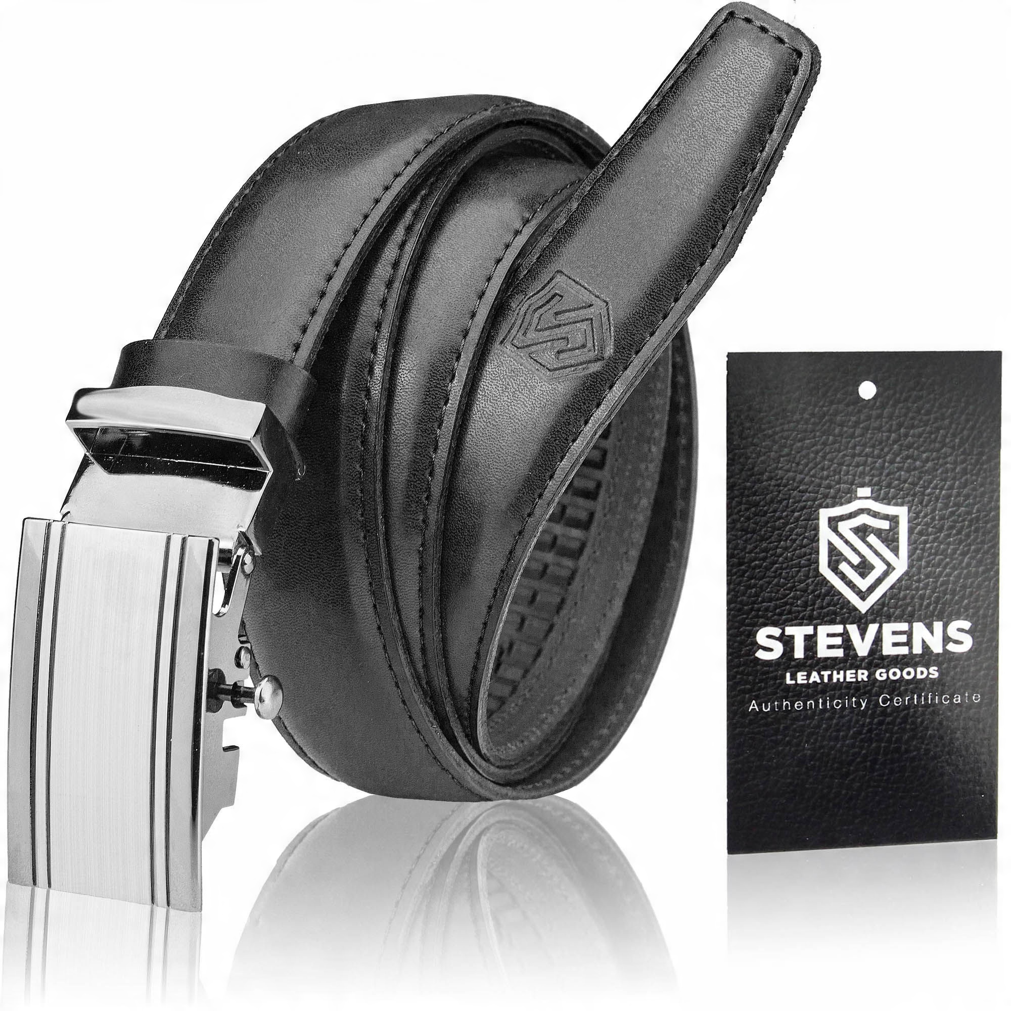 

Skórzany Pasek Do Spodni Automat Stevens 115cm 1C
