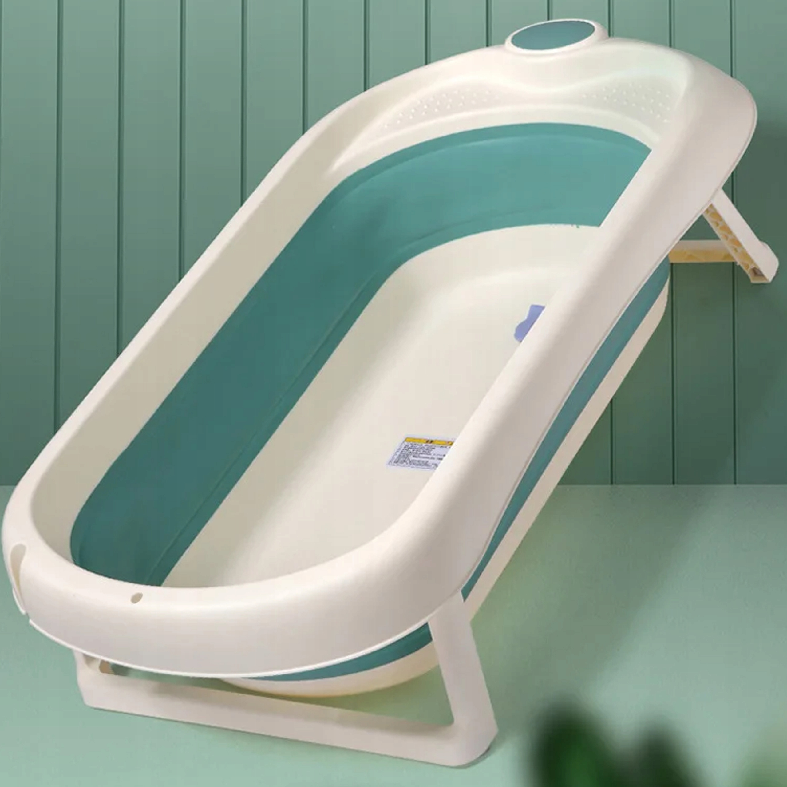 DUŻA SKŁADANA WANIENKA TURYSTYCZNA DLA NIEMOWLĄT TERMOMETR SILIKON Marka Aptel