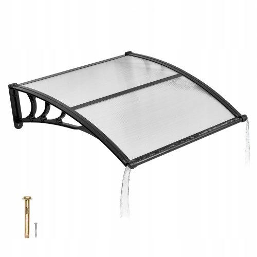 Baldachýn Vevor Na Vchodové Dvere 965X1017 MM, Polykarbonátová Strieška, Hnedá