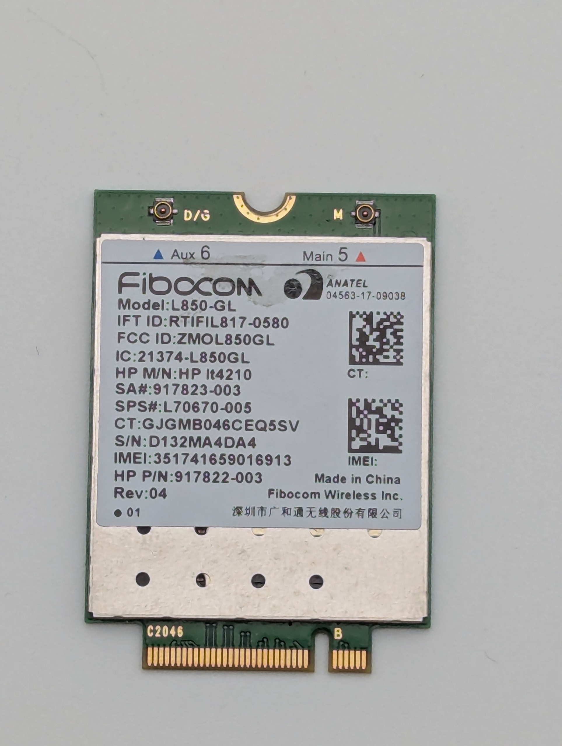 Modem WWAN FIBOCOM L850-GL do laptopów HP