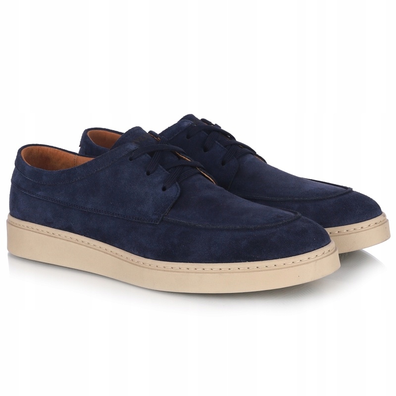 Pánské kožené polobotky Ryłko IPZD11__ _YY6F tmavě modré Kůže VEL.42