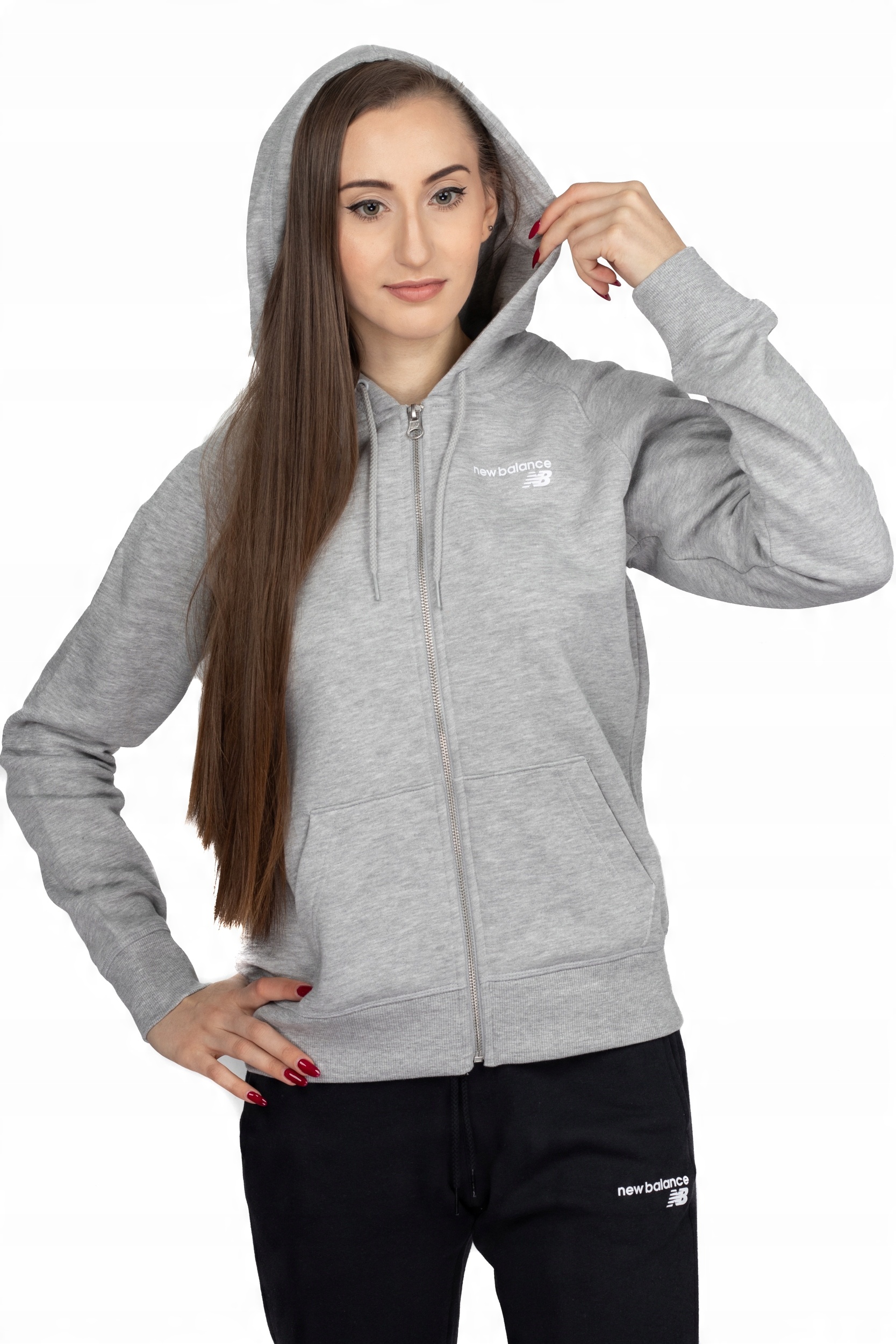 

New Balance Bluza Damska Szara WJ03806AG R-xl