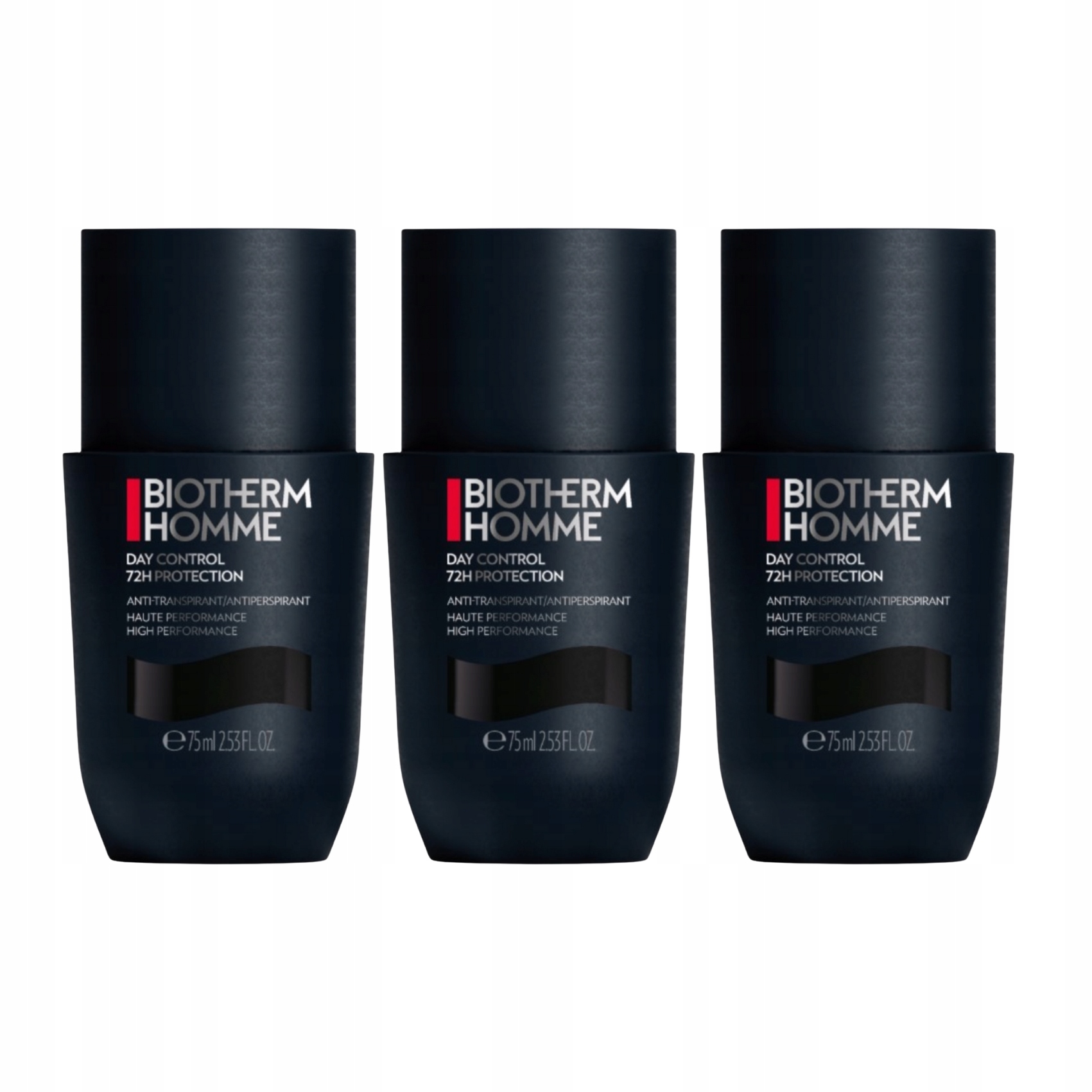 Biotherm Homme Day Control 72H kuličkový antiperspirant 3x75 ml