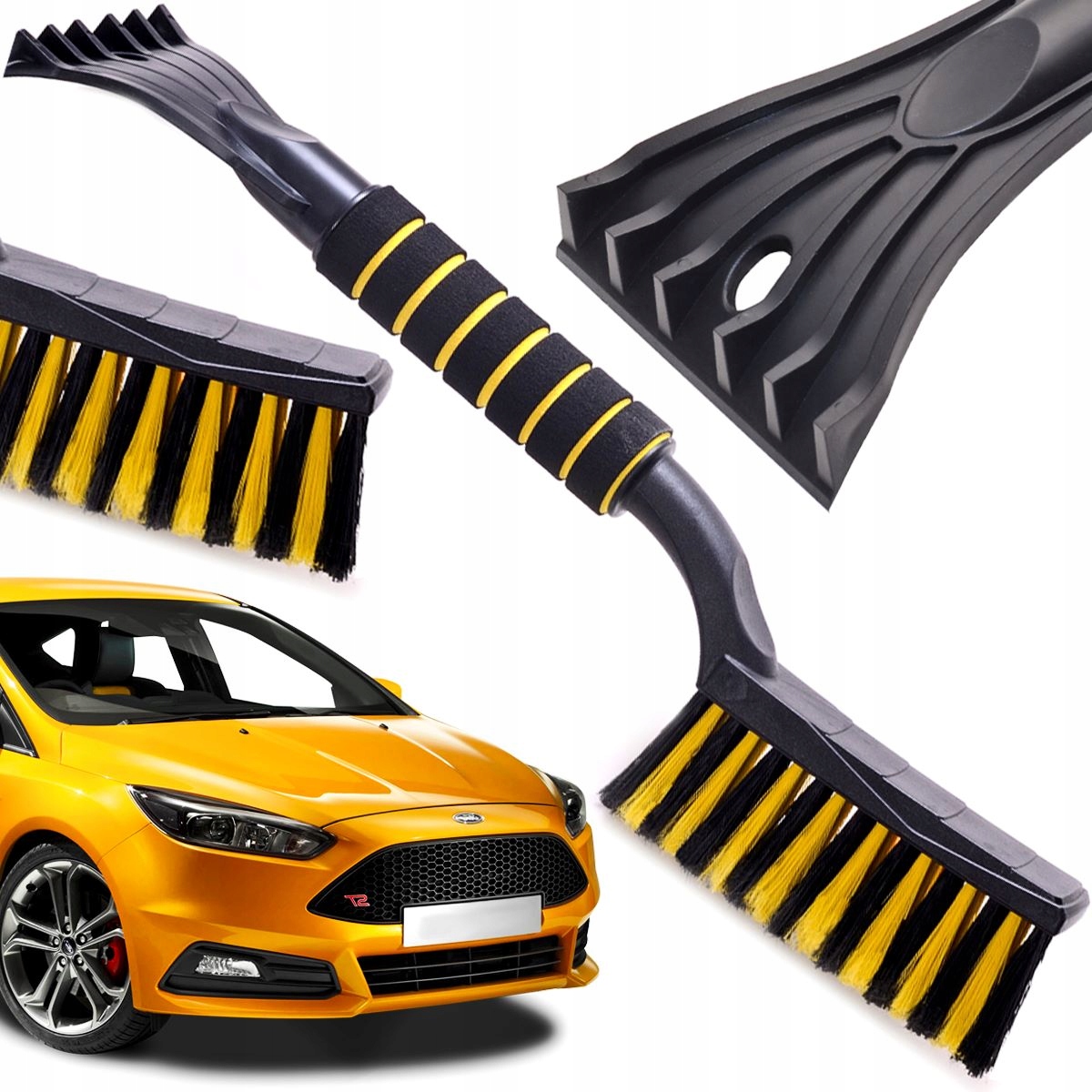 

Skrobaczka Do Szyb Szczotka Skrobak 2W1 50CM