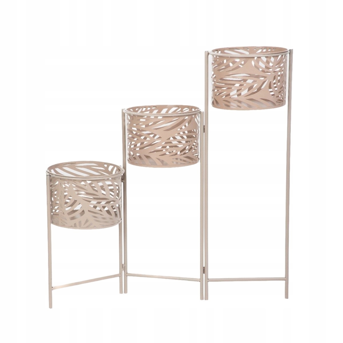 Držák Na Květináč Floero s prolamovanými květináči 64x24x75 cm Homla