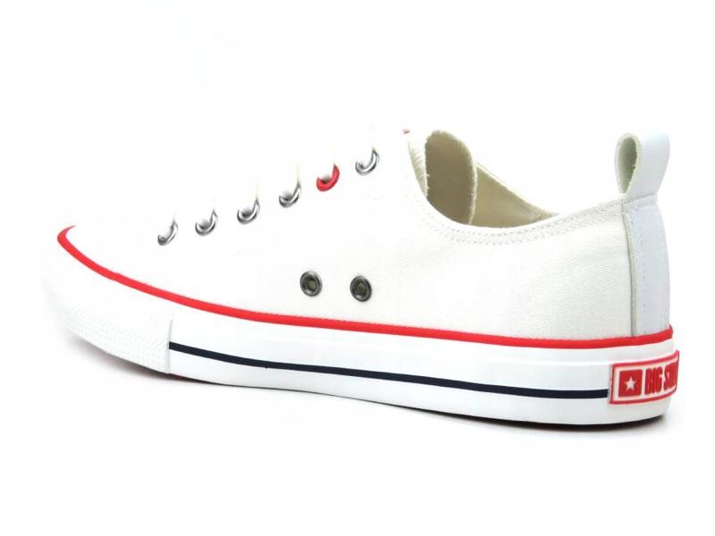 TRAMPKI MĘSKIE BIG STAR JJ174062 KLASYCZNE BIAŁE Materiał zewnętrzny tkanina