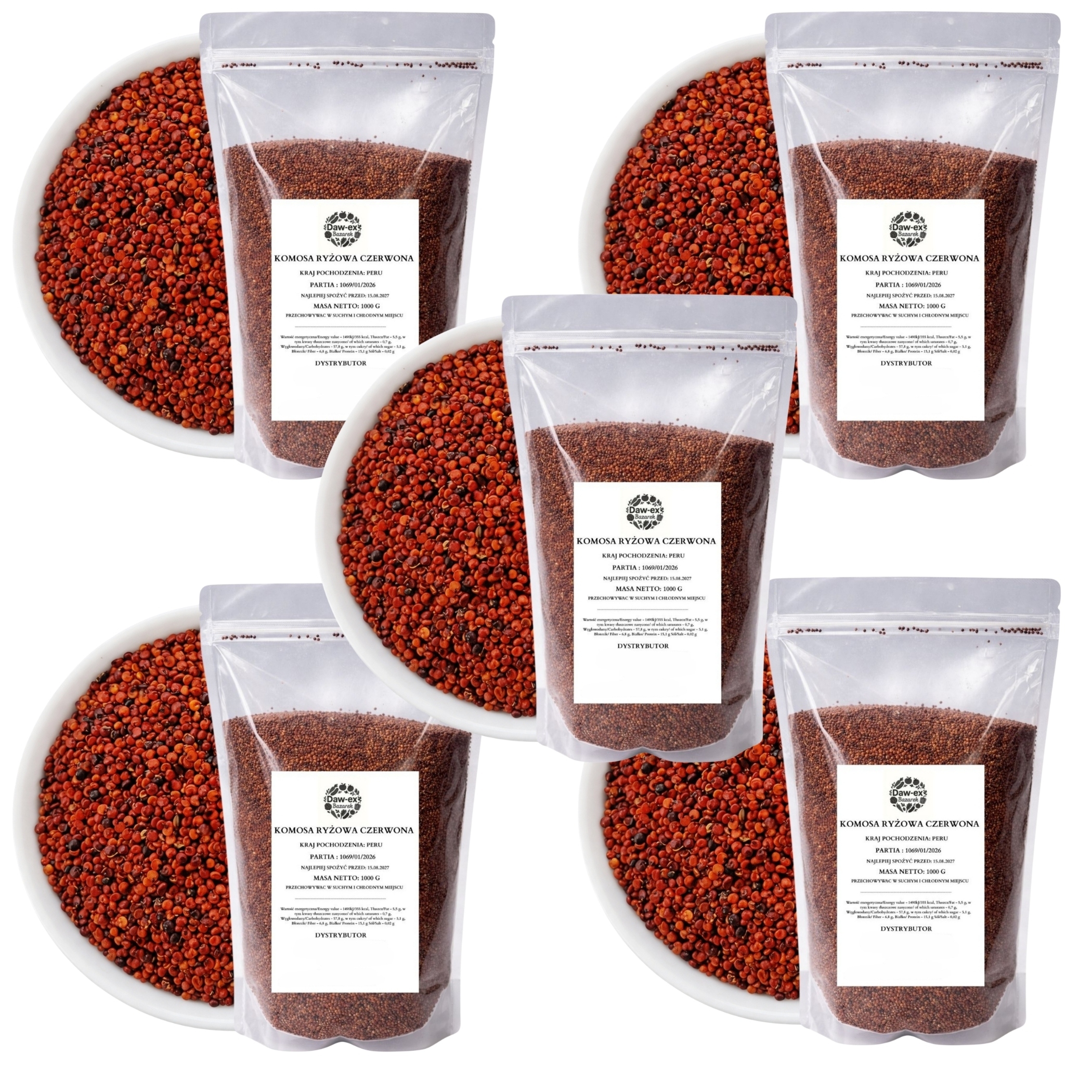 Quinoa Červená (qunoa) 5 Kg – Přírodní Superpotravina Daw-ex