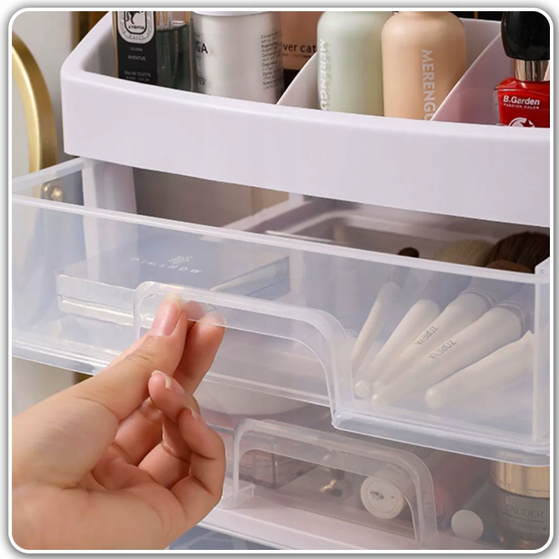 ORGANIZER NA KOSMETYKI SZKATUŁKA POJEMNIK SZUFLADY XXL Szerokość produktu 23.3 cm