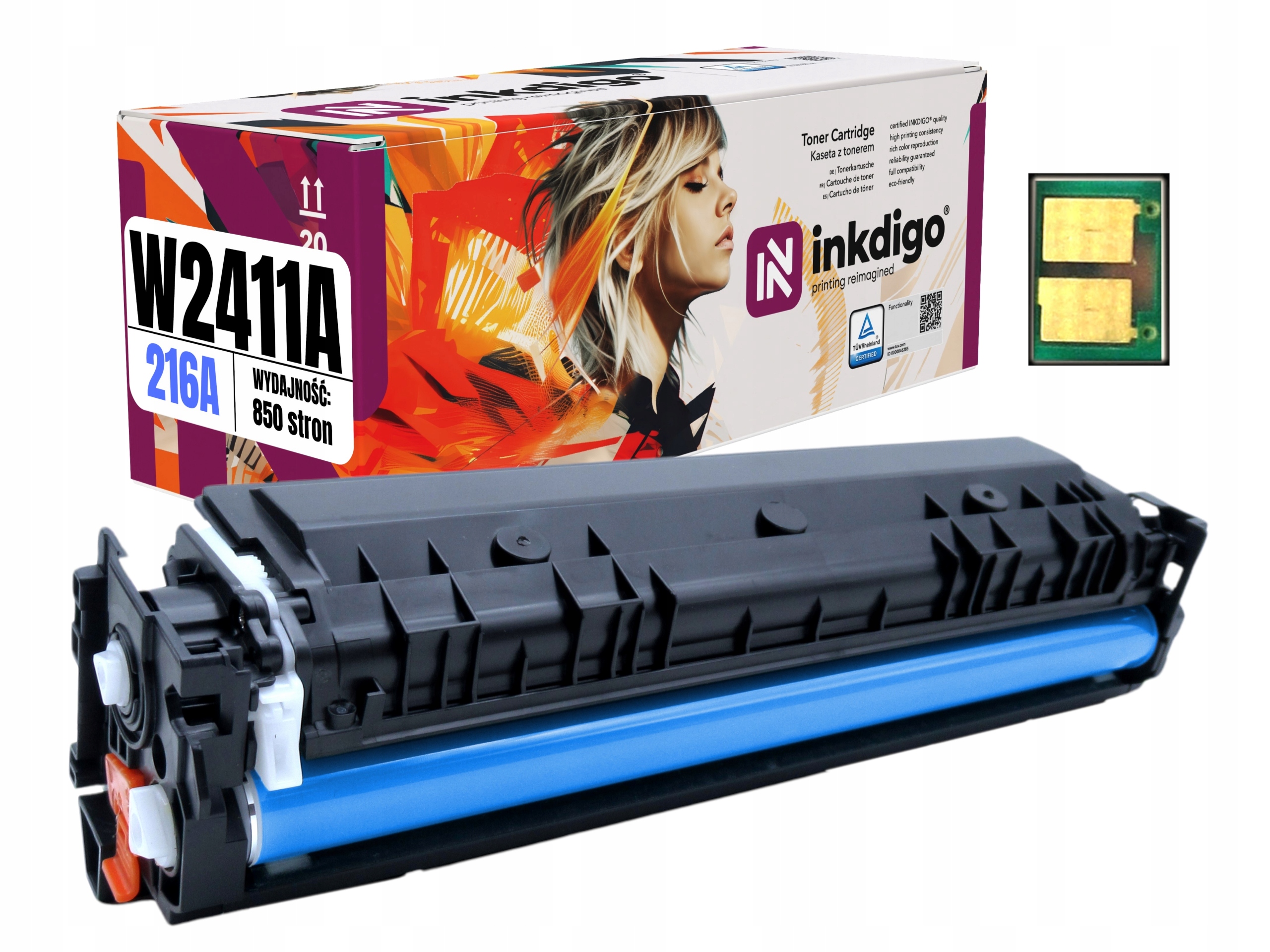 Náhradní toner s Chipem W2411A pro Hp Color LaserJet Pro M155nw M182n M183fw