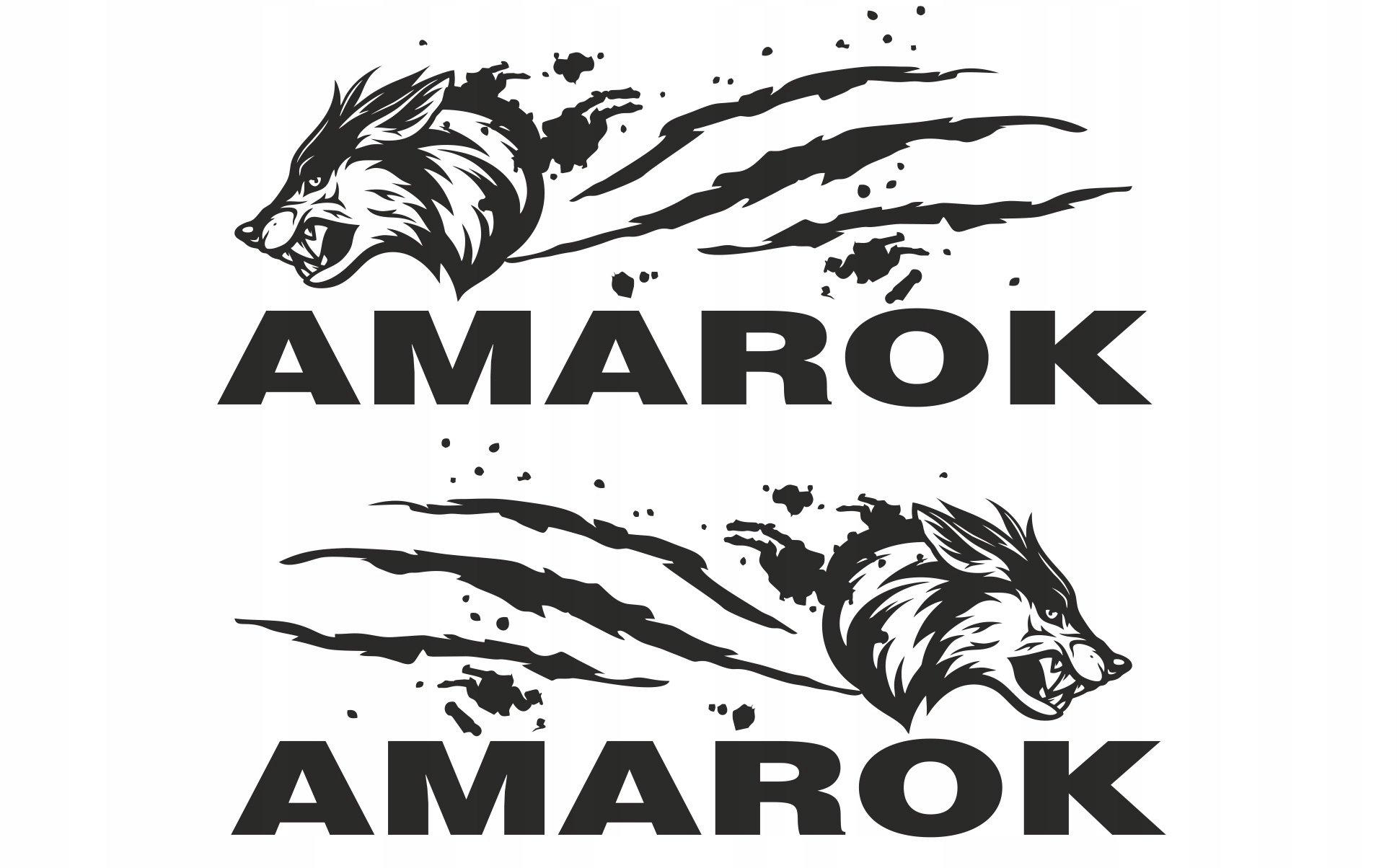 Naklejki na boki VW AMAROK WILK Producent Inny