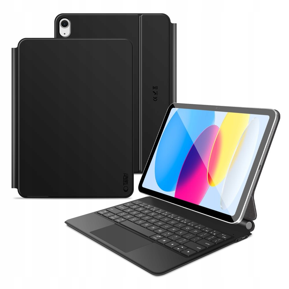 Pouzdro s klávesnicí pro iPad 10.9 2022 11 2025 Smartcase Magnetic, černé