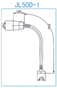Lampa maszynowa 24V 50W frezarka cnc tokarka 60cm Kod producenta Lampa maszynowa 24V 50W frezarka ctokarka 60