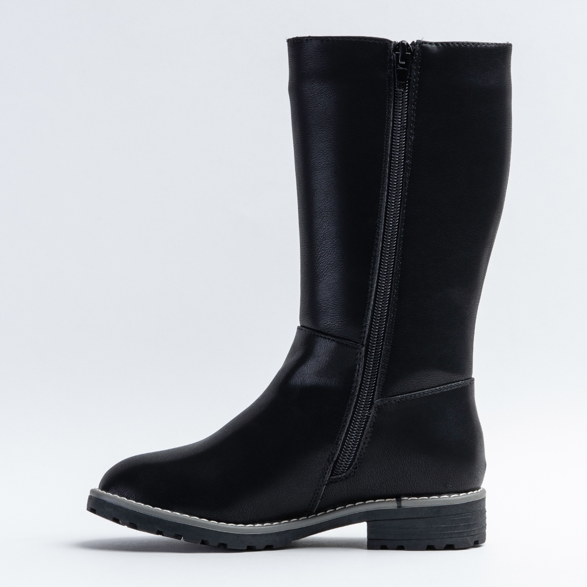 Kozaki dziewczęce OCIEPLANE kożuszek eleganckie SUWAK oficerki Wojtyłko Płeć dziewczynki