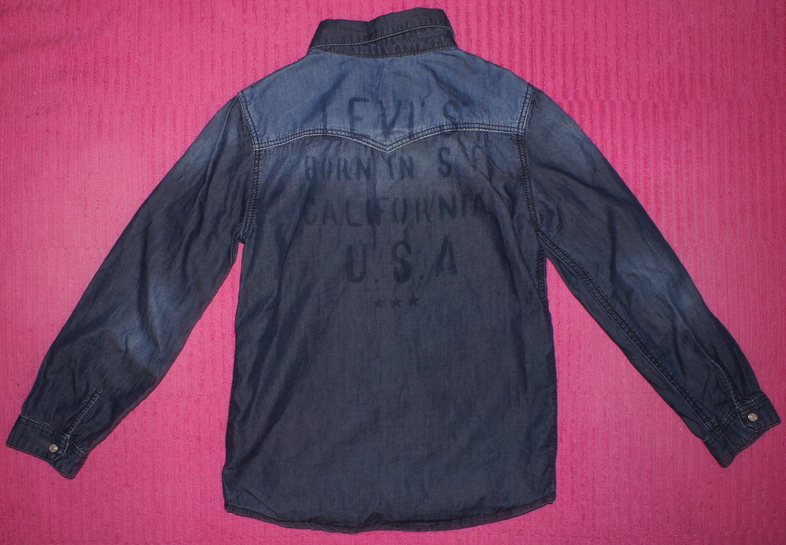 LEVI'S - CIEŃSZA KOSZULA JEANSOWA 8L; 128cm Marka Levi’s