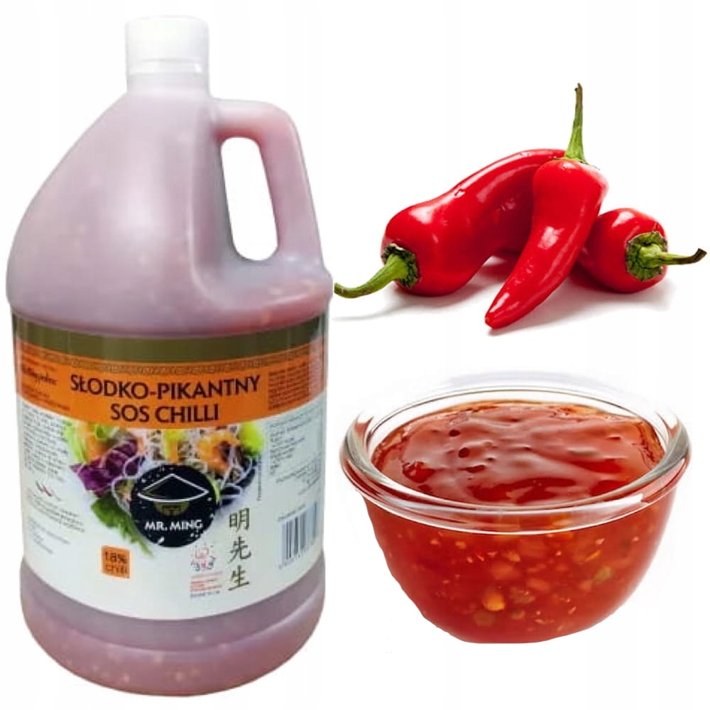 Mr.Ming Sladko-pikantní chilli Omáčka 24% 3,78 l
