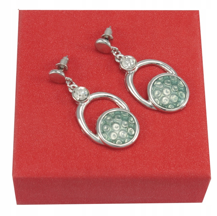 

Kolczyki Srebrno Błękitne Stal Nierdzewna