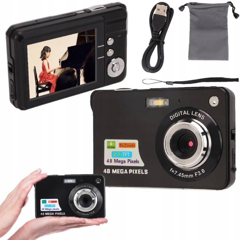 Digitální Fotoaparát 4K S Vestavěným Zařízením