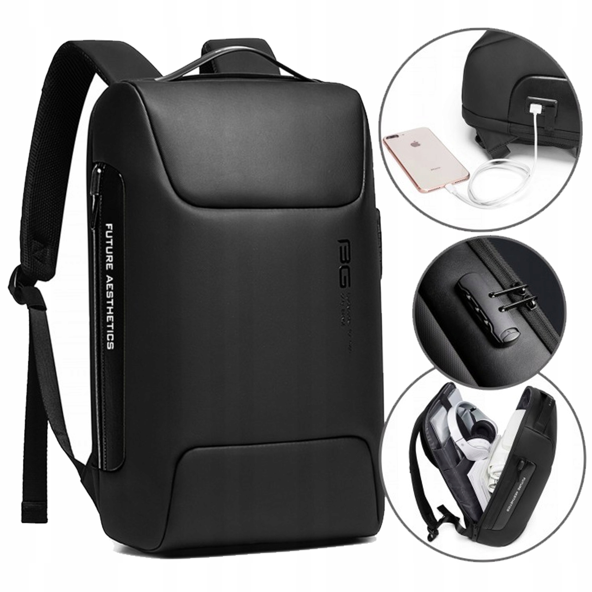 Plecak miejski Bange na Laptopa 15,6 Usb Modny Antykradzieżowy Wodoodporny