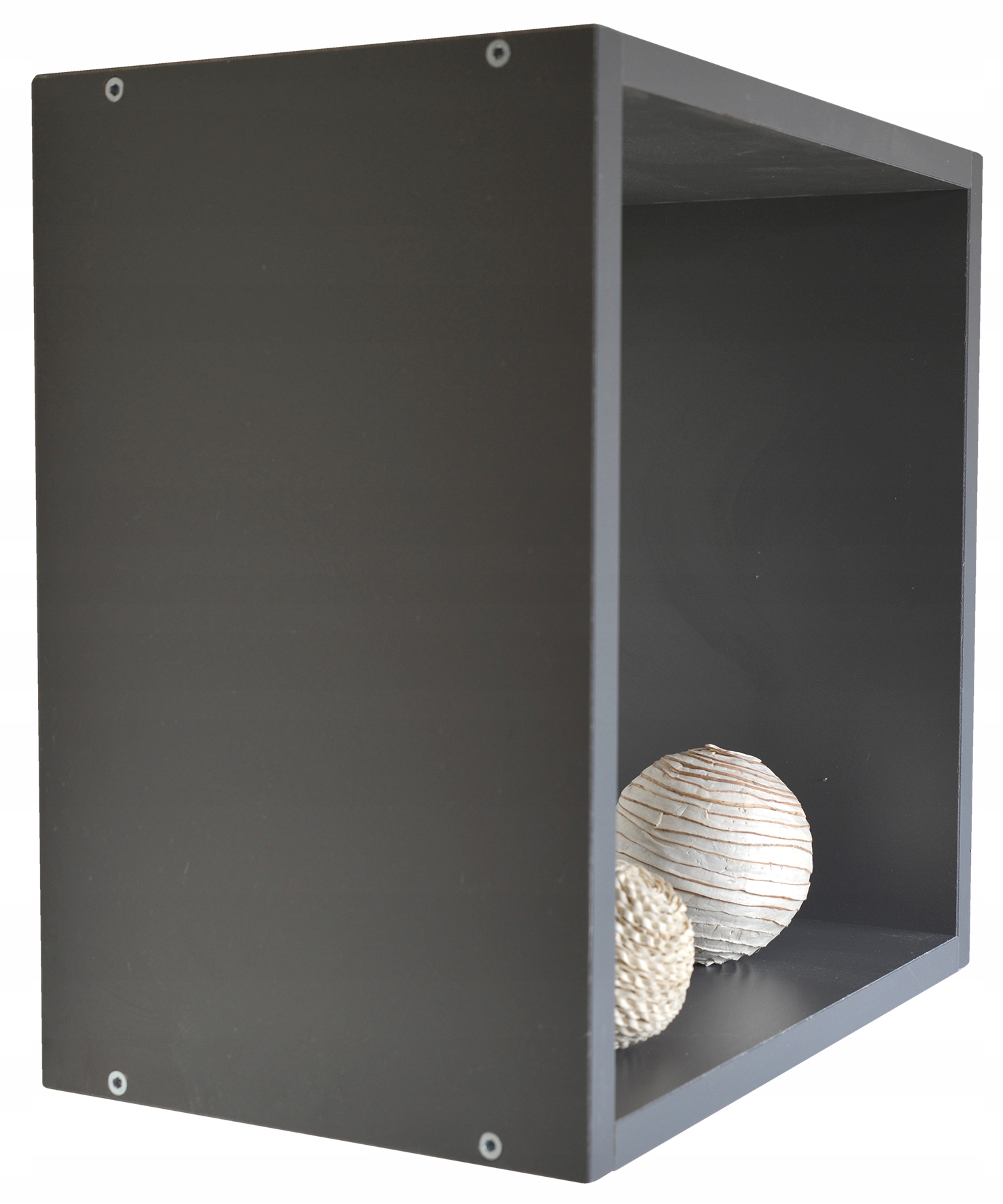 KUBIK PÓŁKA ŚCIENNA WISZĄCA ANTRACYT 40X40 Marka SmartDesk