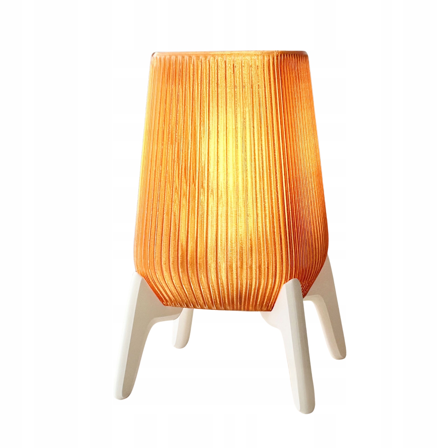 Designová stolní lampa 3D Forge Freya E27 29 cm bílá oranžová