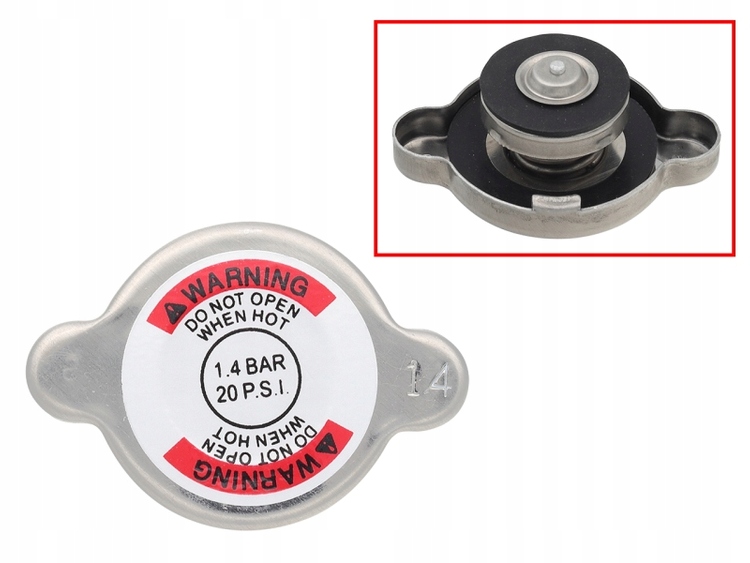 Korek Nachman do chłodnicy Psychic 4PLAY oraz OEM 45 mm 1.4 Bar 20 Psi Numer katalogowy części XD-10051