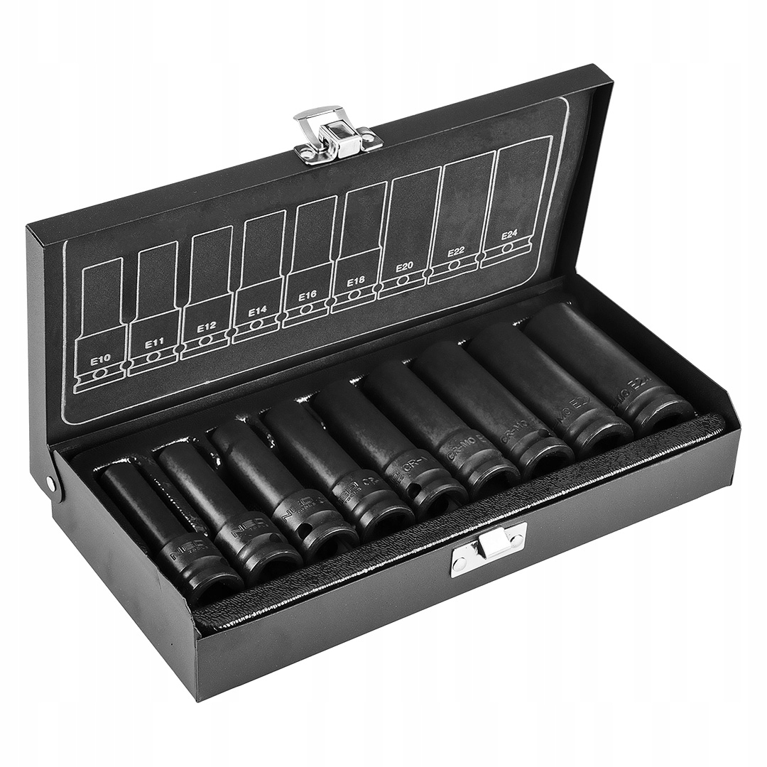 

Neo Nasadki Udarowe 1/2 Torx E10-E24 zestaw 9szt