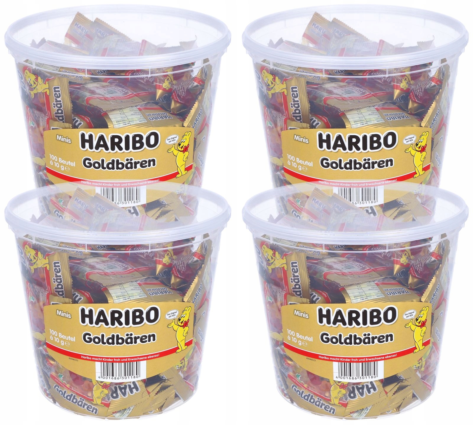 4 x Żelki Owocowe Haribo Mini Złote Misie 1kg